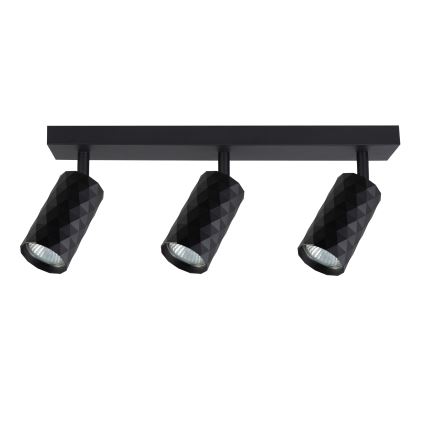 Brilagi - Spot LED RGBW dimmabil SELE DIAMANT 3xGU10/4,8W/230V 3000K negru + telecomandă