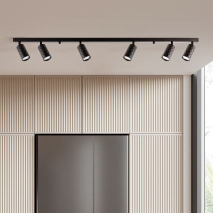 Brilagi - Spot LED RGBW dimmabil SELE DIAMANT 6xGU10/6,5W/230V 2700-6500K Wi-Fi negru