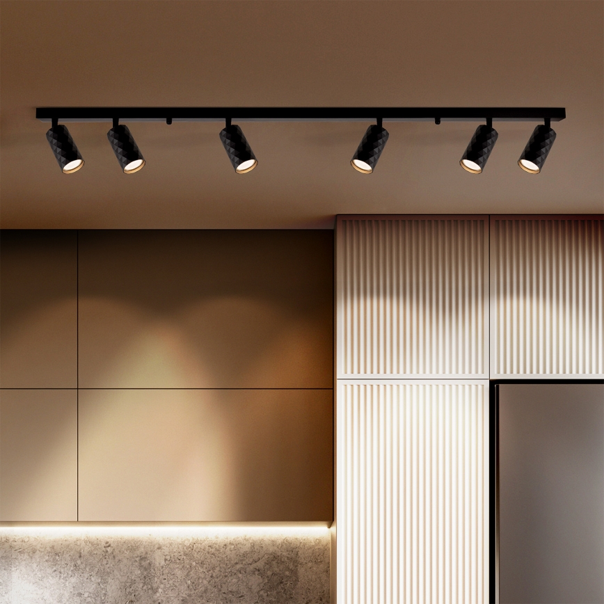 Brilagi - Spot LED RGBW dimmabil SELE DIAMANT 6xGU10/6,5W/230V 2700-6500K Wi-Fi negru