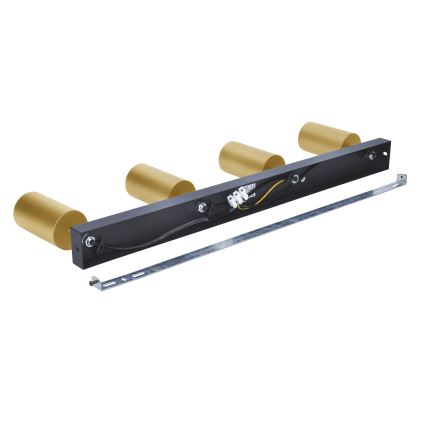 Brilagi - Spot LED RGBW reglabil SELE GOLDEN 4xGU10/4,8W/230V 3000K negru/auriu + telecomandă