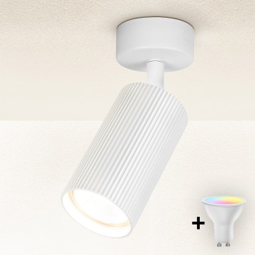 Brilagi - Spot LED RGBW reglabil SELE MODERN 1xGU10/4,8W/230V 3000K, alb, cu telecomandă
