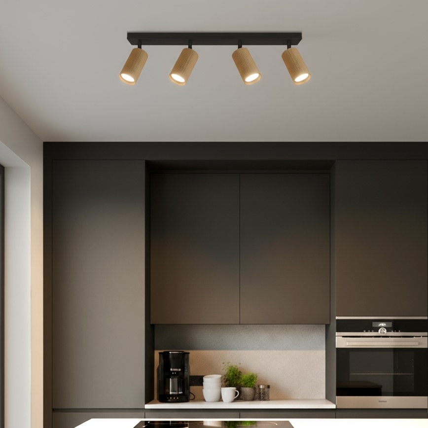 Brilagi - Spot LED RGBW cu intensitate reglabilă SELE MODERN 4xGU10/4,8W/230V 3000K auriu + telecomandă