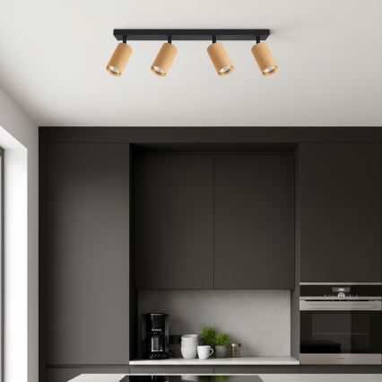 Brilagi - Spot LED RGBW cu intensitate reglabilă SELE MODERN 4xGU10/4,8W/230V 3000K auriu + telecomandă