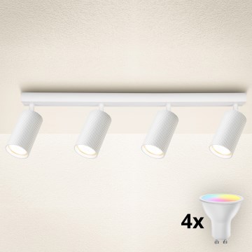 Brilagi - Spot LED RGBW reglabil SELE MODERN 4xGU10/6,5W/230V 2700-6500K Wi-Fi alb
