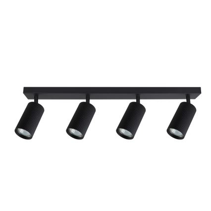 Brilagi - Spot LED RGBW dimabil SELE MODERN 4xGU10/6W/230V 3000K negru + telecomandă