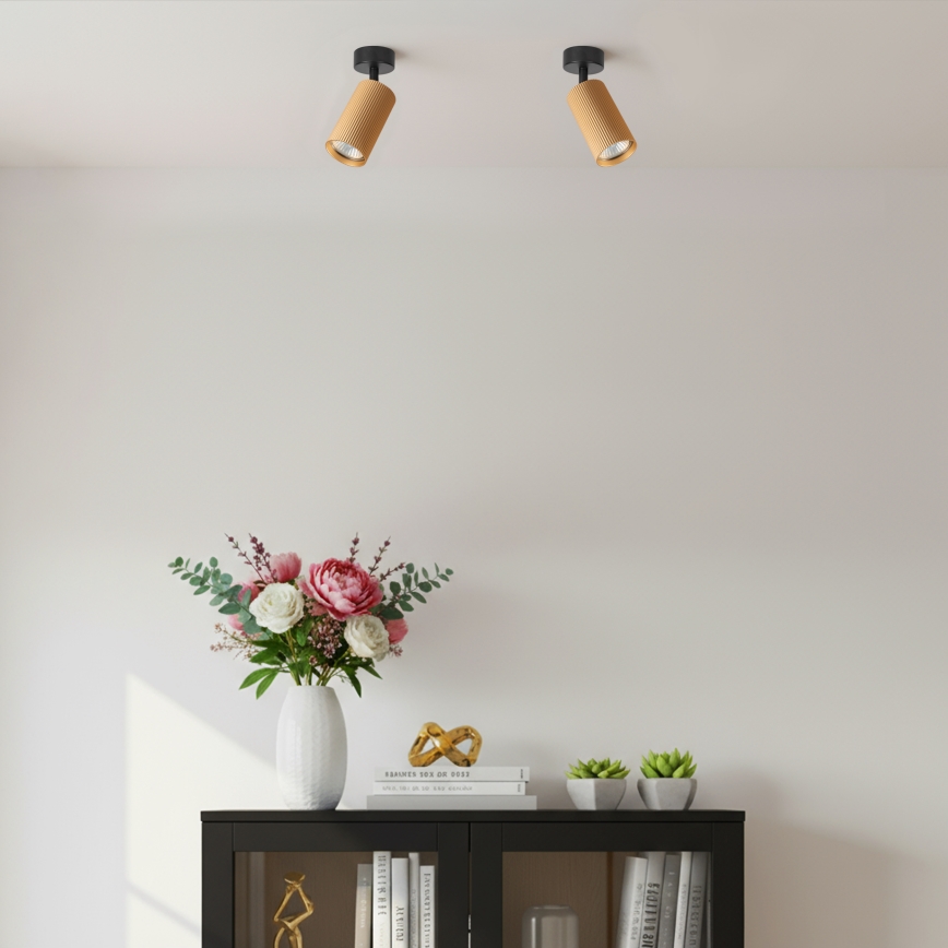 Brilagi - Spot LED RGBW SELE MODERN, compatibil cu dimmer, 1xGU10/6W/230V, 3000K, auriu + telecomandă