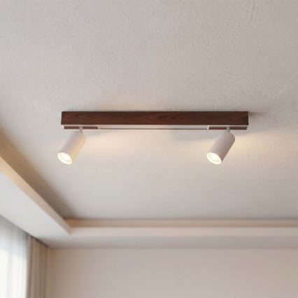 BRILAGI - Spot LED SELE 2xGU10/30W/230V + LED/15W alb/decor cireș