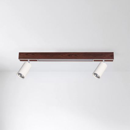 BRILAGI - Spot LED SELE 2xGU10/30W/230V + LED/15W alb/decor cireș