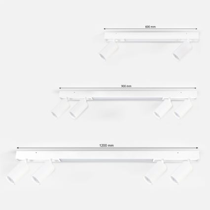 Brilagi - Spot LED SELE 2xGU10/30W/230V + LED/15W alb