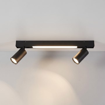 Brilagi - Spot LED SELE 2xGU10/30W/230V + LED/15W negru