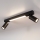 Brilagi - Spot LED SELE 2xGU10/30W/230V + LED/15W negru