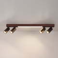 BRILAGI - Spot LED SELE 4xGU10/30W/230V + LED/20W negru/decor cireș