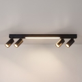 Brilagi - Spot LED SELE 4xGU10/30W/230V + LED/20W negru