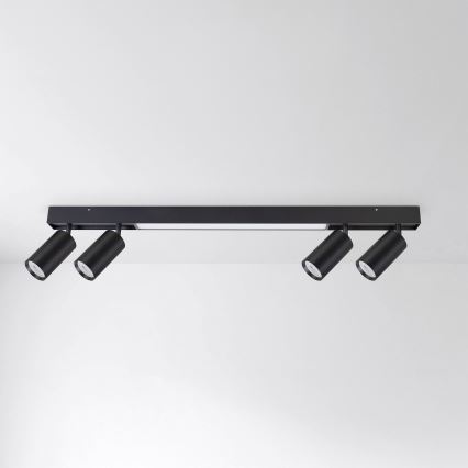 Brilagi - Spot LED SELE 4xGU10/30W/230V + LED/20W negru