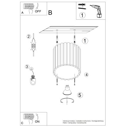 Brilagi - Spot LED SFERA 1xGU10/10W/230V, diam. 10 cm, taupe