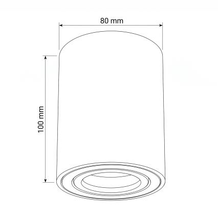BRILAGI - Spot MIA 1xGU10/30W/230V 100x80 mm roz