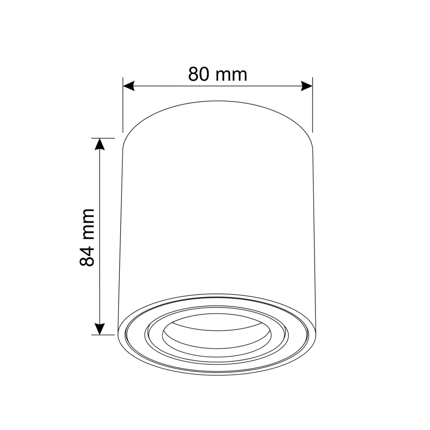 BRILAGI - Spot MIA 1xGU10/30W/230V 84x80 mm roz