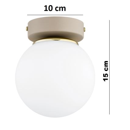 Brilagi - Spot MILO ECRU 1xE27/60W/230V bej/auriu