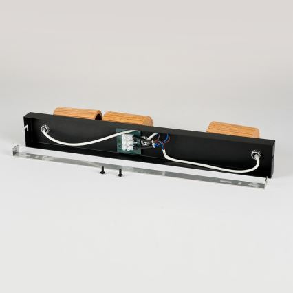 Brilagi - Spot MODERN WOOD 3xGU10/8W/230V lemn/negru