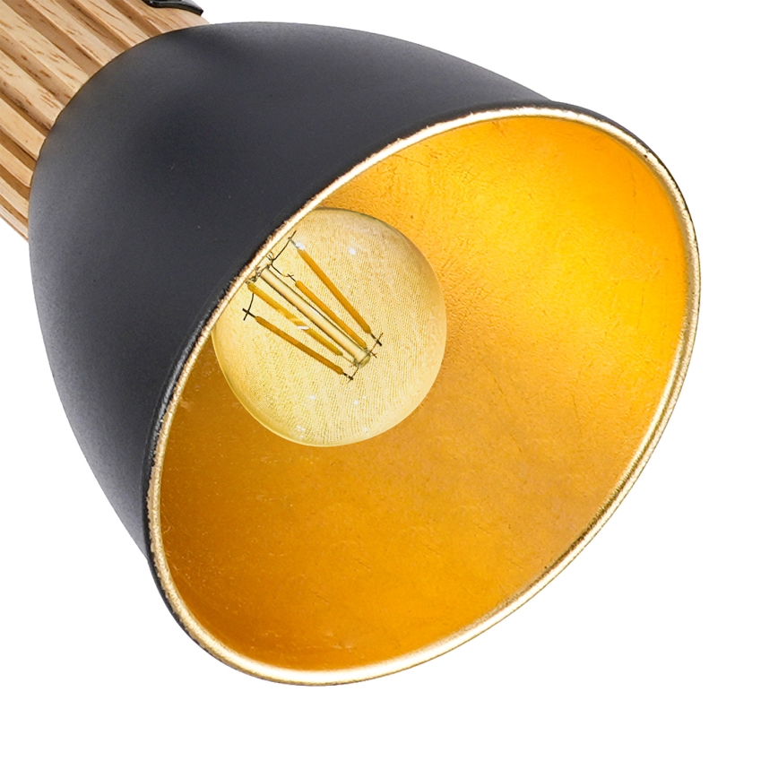 Brilagi - Spot ODENSE 2xE14/10W/230V lemn de cauciuc/negru