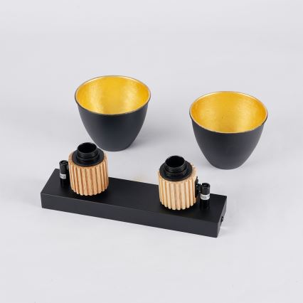 Brilagi - Spot ODENSE 2xE14/10W/230V lemn/negru