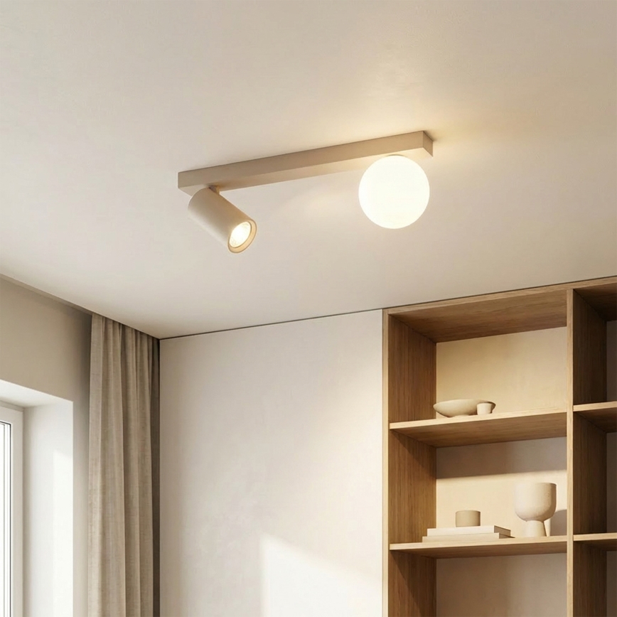 Brilagi - Spot orientabil SELE BALL 1xGU10/30W/230V + 1xG9/10W bej