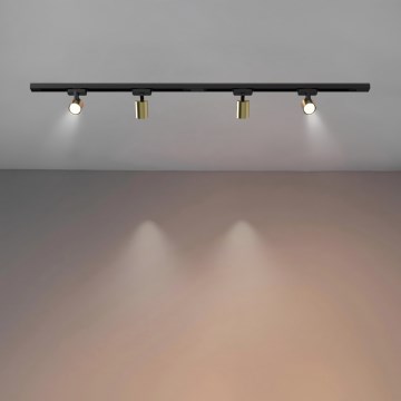 Brilagi - Spot pe șină HUSKY 4xGU10/10W/230V negru/auriu