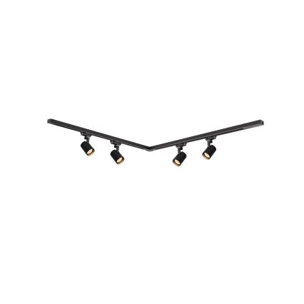Brilagi - Spot pe șină HUSKY 4xGU10/10W/230V, negru