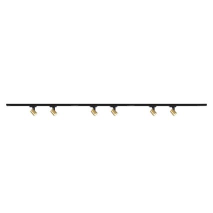 Brilagi - Spot pe șină HUSKY 6xGU10/10W/230V, negru