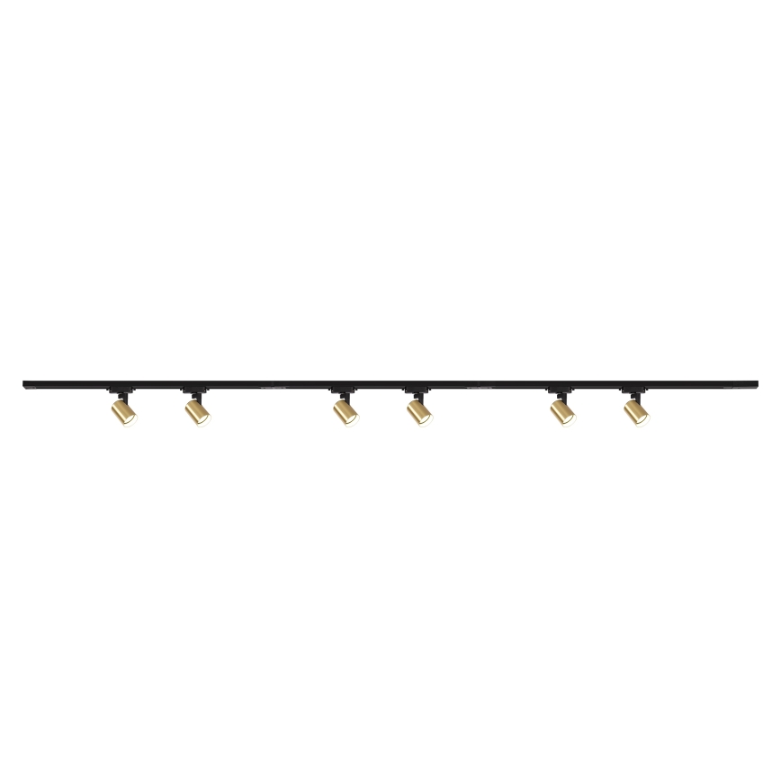 Brilagi - Spot pe șină HUSKY 6xGU10/10W/230V, negru