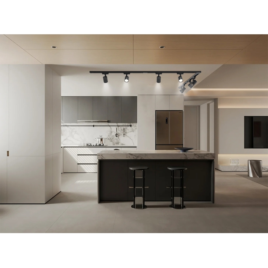 Brilagi - Spot pe șină HUSKY 8xGU10/10W/230V negru