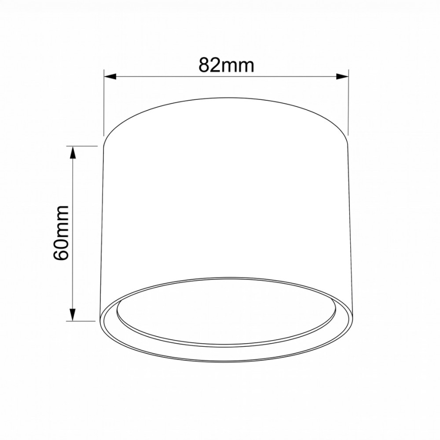 BRILAGI - Spot pentru baie SMOOTH 1xGX53/15W/230V 60x82 mm bej IP54