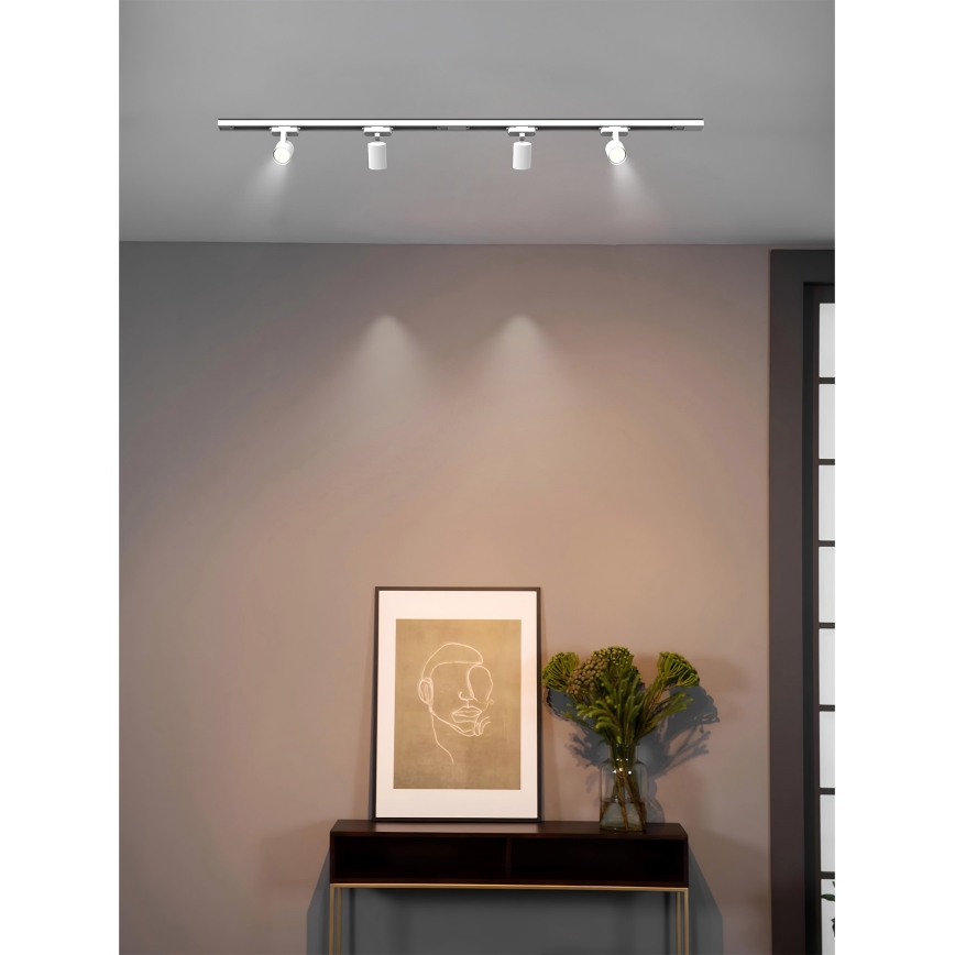 Brilagi - Spot pentru șină HUSKY, 4 x GU10, 10 W, 230 V, alb