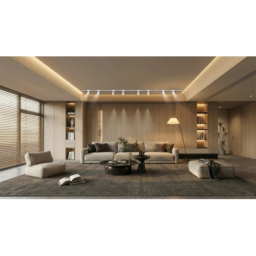 Brilagi - Spot pentru șină HUSKY 8xGU10/10W/230V, alb