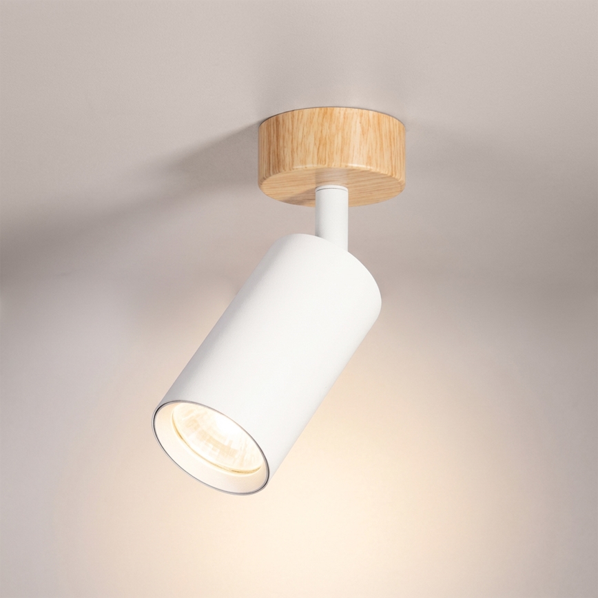 Brilagi - Spot SELE 1xGU10/30W/230V alb/decor stejar