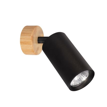 Brilagi - Spot SELE 1xGU10/30W/230V, negru/decor stejar