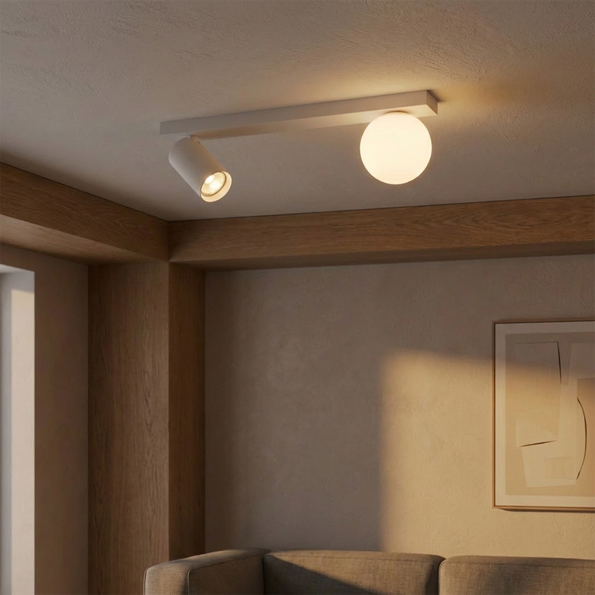 Brilagi - Spot SELE BALL 1xGU10/30W/230V + 1xG9/10W, alb