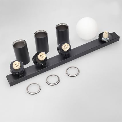 Brilagi - Spot SELE BALL, 3x GU10/30W/230V + 1x G9/10W, negru