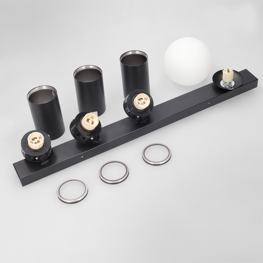 Brilagi - Spot SELE BALL, 3x GU10/30W/230V + 1x G9/10W, negru
