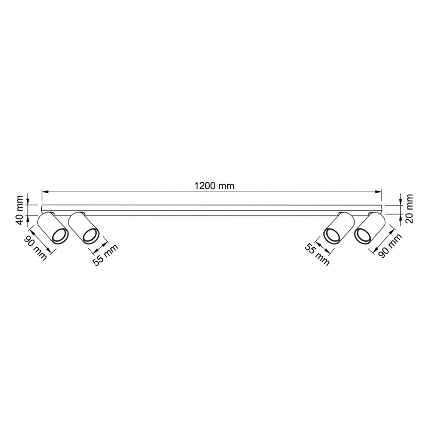 BRILAGI - Spot SELE LONG 4xGU10/30W/230V bej