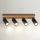 Brilagi - Spot SELE WOOD, 4x GU10, 30W, 230V, negru/lemn