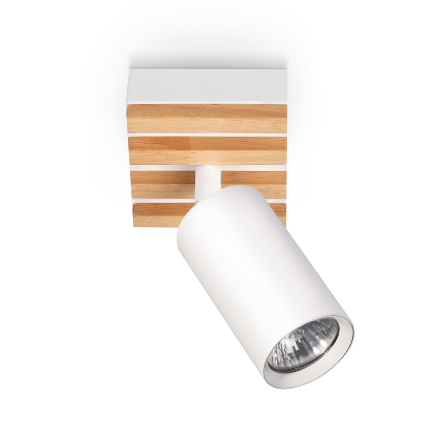Brilagi - Spot SELE WOOD ACOUSTIC, 1x GU10, 30W, 230V, alb/lemn