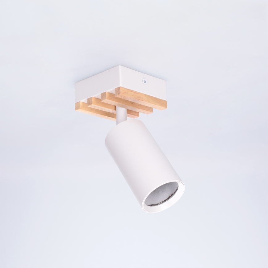 Brilagi - Spot SELE WOOD ACOUSTIC, 1x GU10, 30W, 230V, alb/lemn