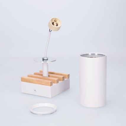 Brilagi - Spot SELE WOOD ACOUSTIC, 1x GU10, 30W, 230V, alb/lemn