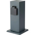 BRILAGI - Stâlp exterior cu priză PILLAR 1Z SCHUKO 230V IP44 antracit