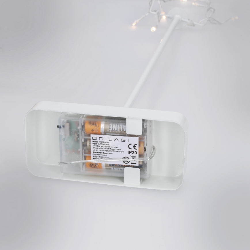 Brilagi - Stea LED de Crăciun, 62 x 40 cm, alimentare 3x AA