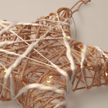 Brilagi - Stea LED decorativă de Crăciun, 30 x 28 cm, alimentare 2x AA