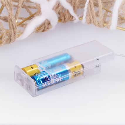 Brilagi - Stea LED decorativă de Crăciun, 30 x 28 cm, alimentare 2x AA