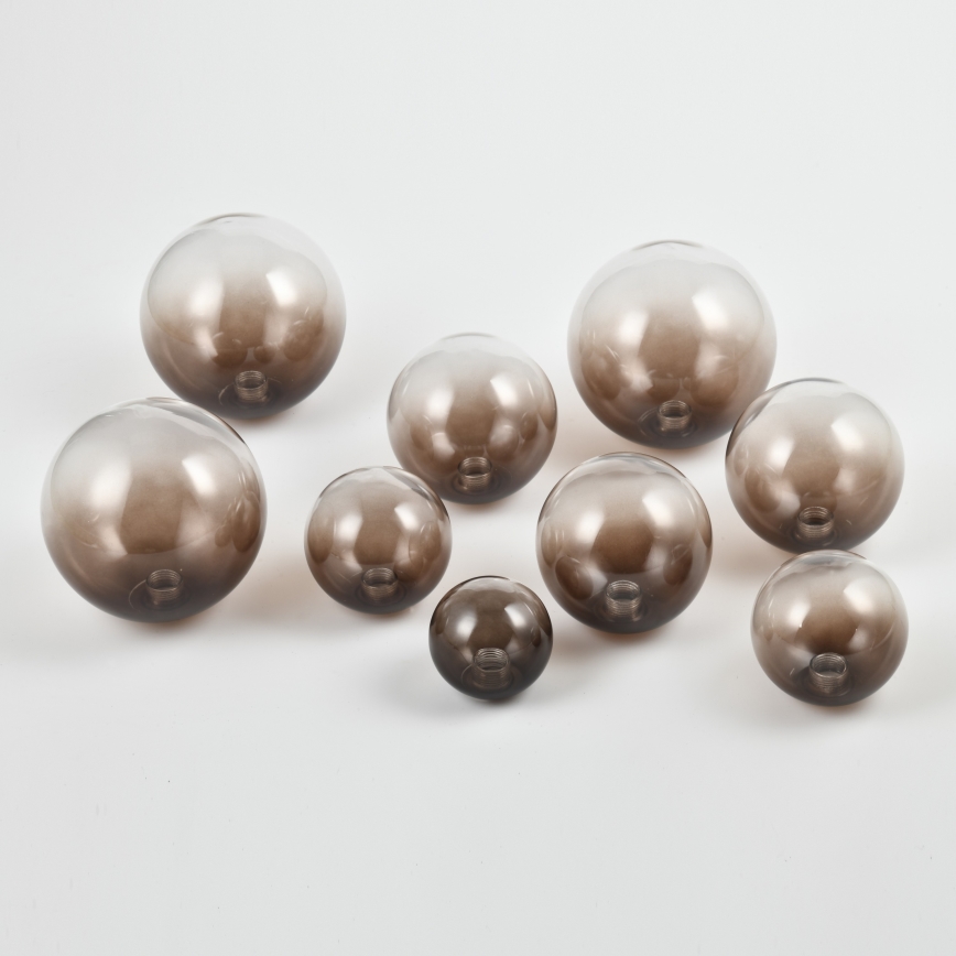 Brilagi - Abajur de schimb din sticlă pentru candelabru, aplică de perete și lampă MISTEL, MILLA, Ø 12 cm, maro fumuriu