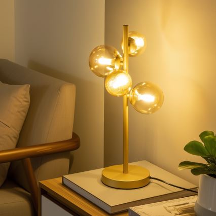 Brilagi - Sticlă de schimb elegantă pentru candelabru, aplica de perete și lampă MISTEL, MILLA, diametru 12 cm, aurie